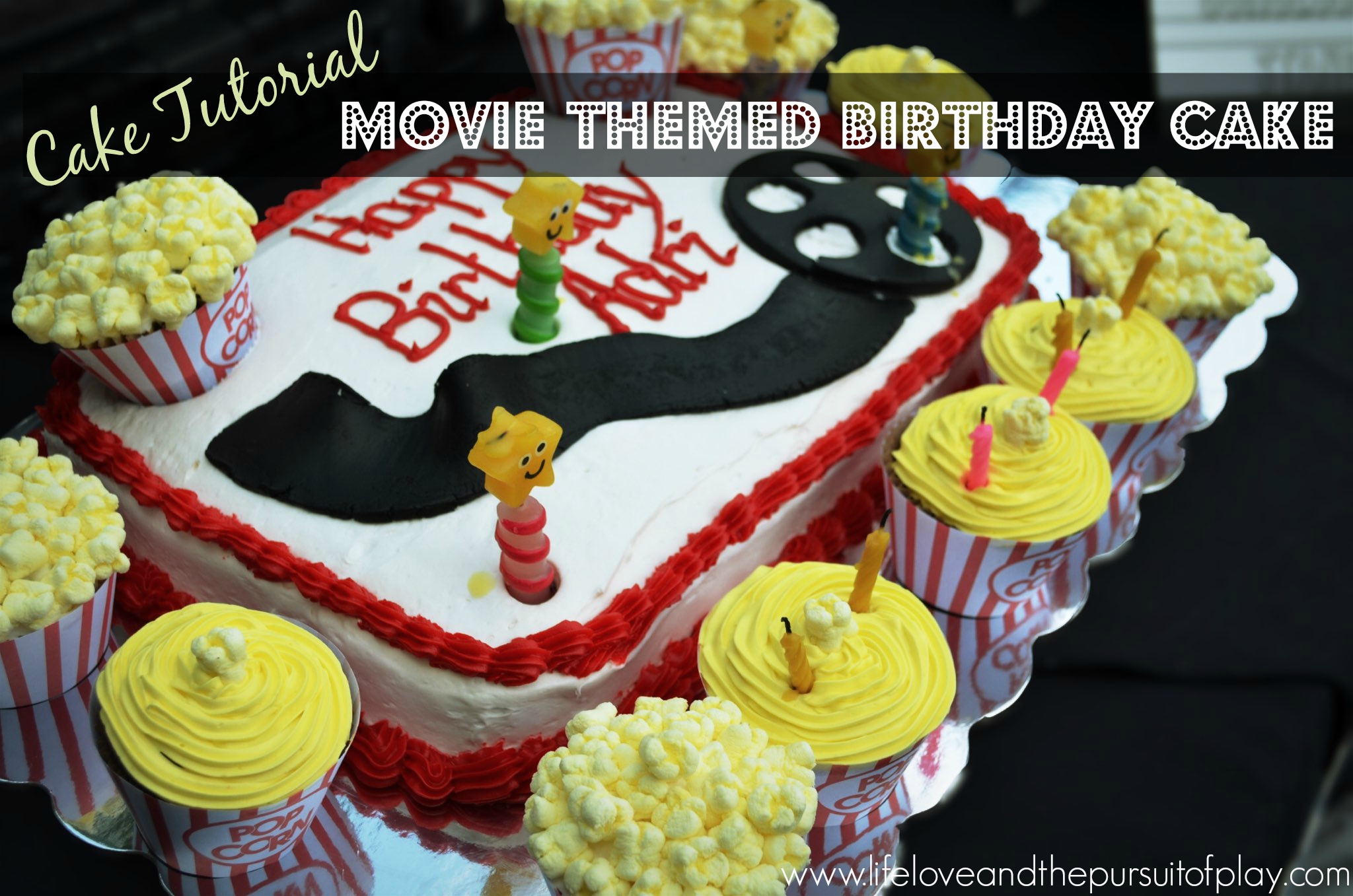 Cake Tutorial Movie Themed Birthday Cake